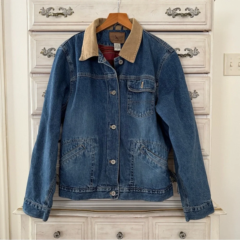 Eddie Bauer Vintage Denim Barn Chore Jacket